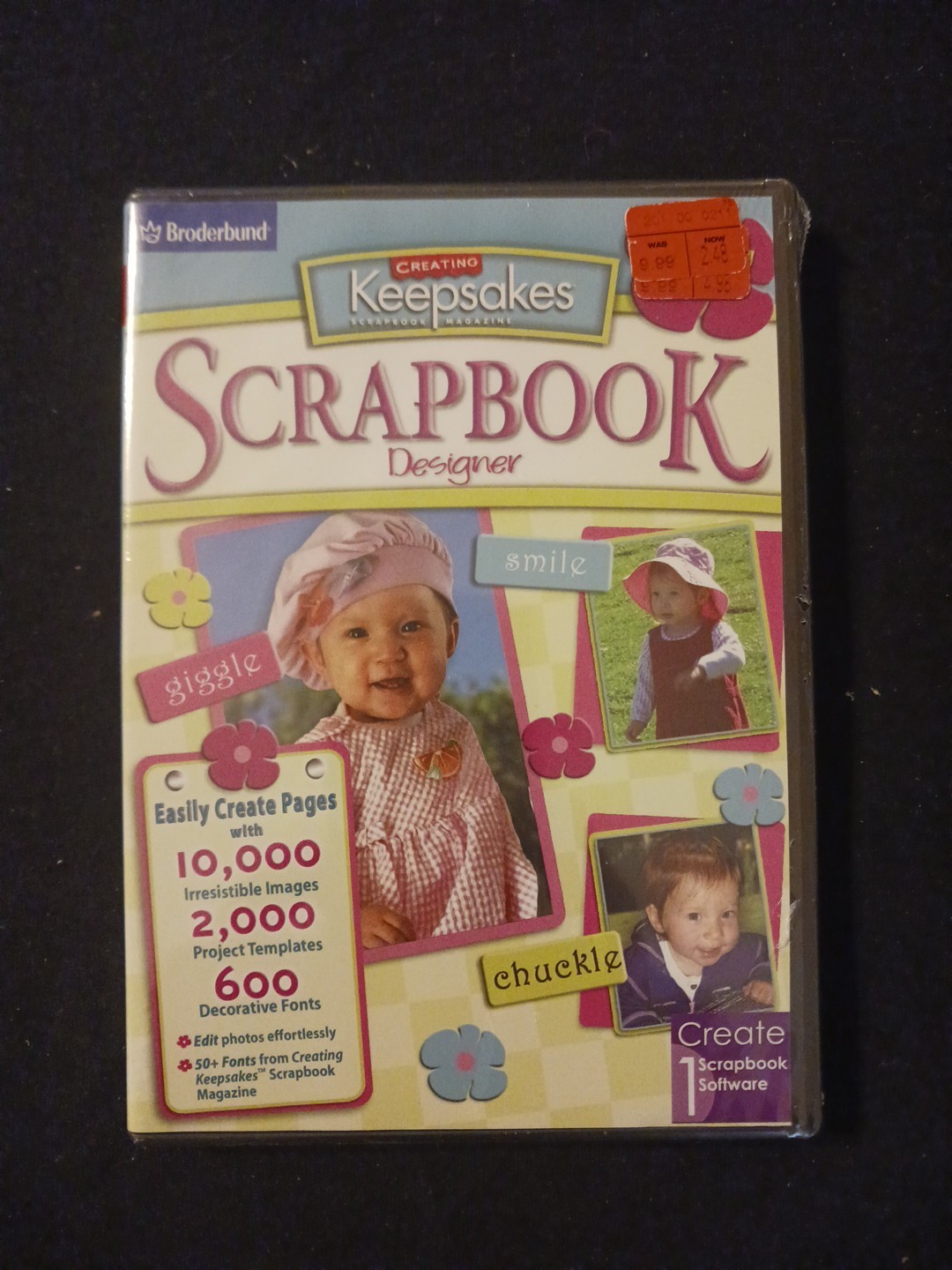 Broderbund Creating Keepsakes Magazine Scrapbook Designer PC CD-ROM Disc NEW