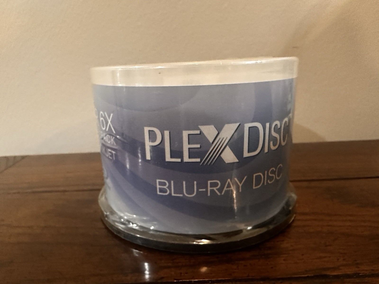 50 PlexDisc 6X Blank BD-R Blu-Ray 25GB White Inkjet Hub Printable Disc 633-214