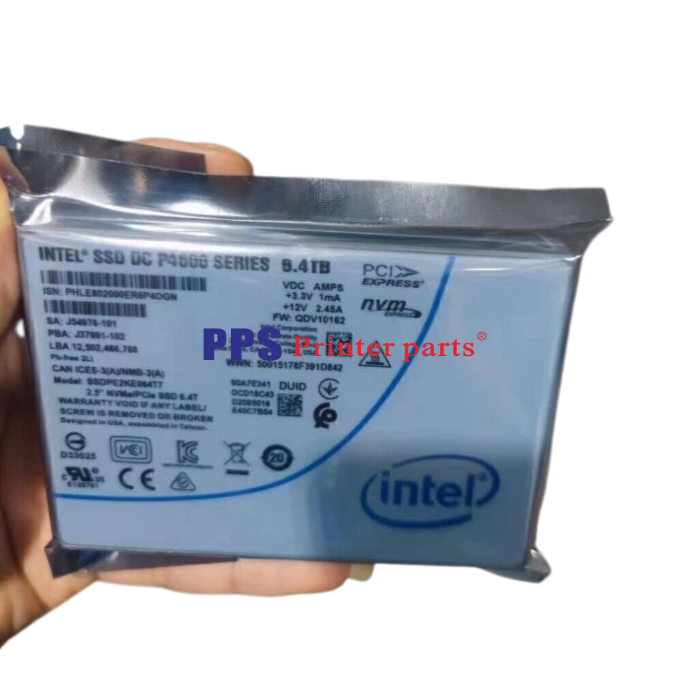 Intel P4600 6.4TB Series SSD NVME U.2 2.5" DC SSDPE2KE064T7S Solid State Drive