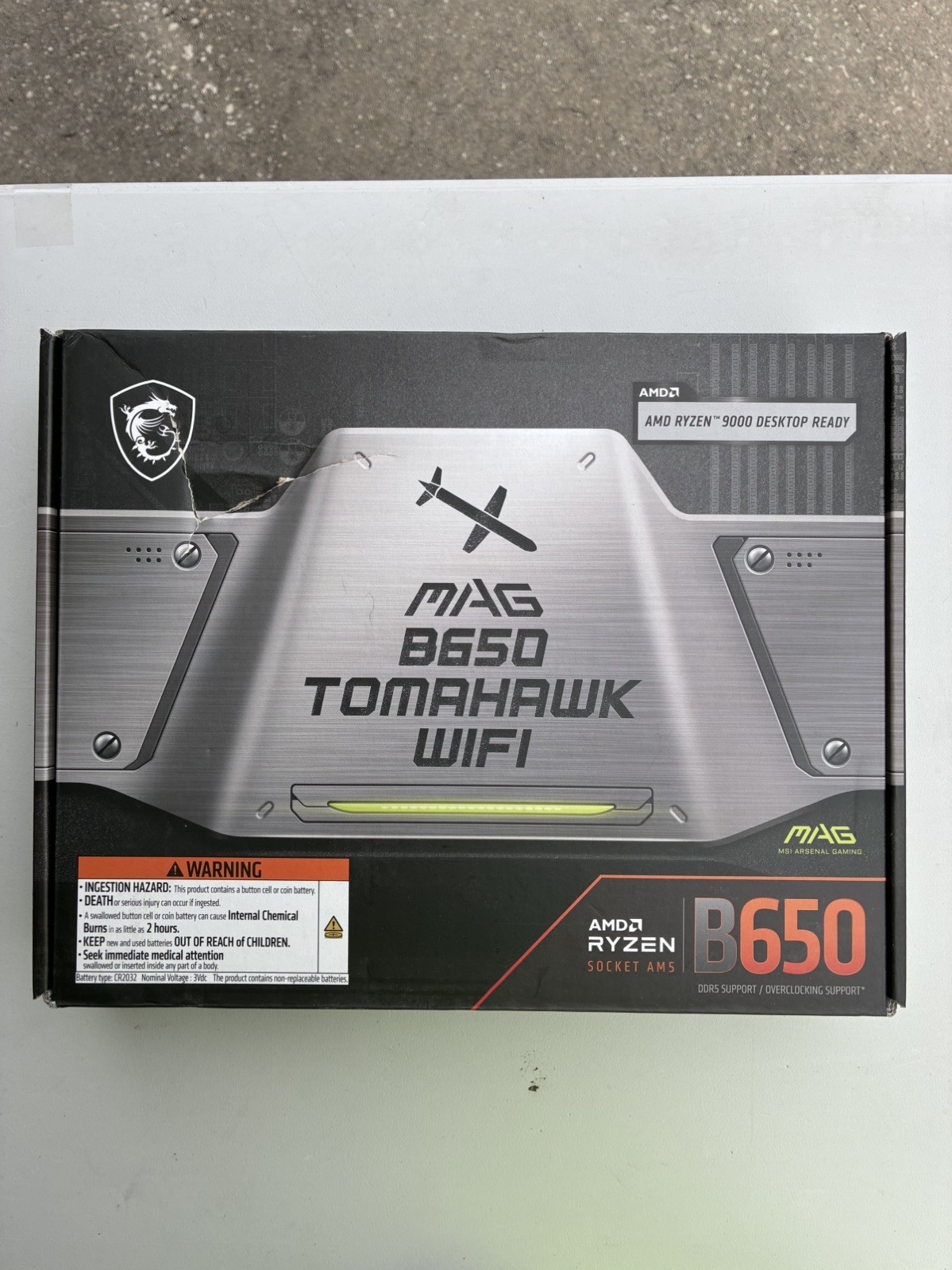 MSI MAG B650 TOMAHAWK WIFI AM5 AMD SATA 6Gb/s DDR5 Ryzen 7000 ATX Motherboard