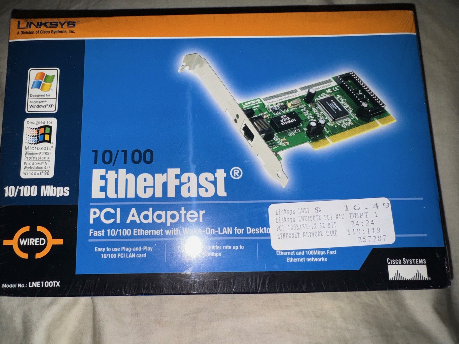 ETHERFAST Ethernet Linksys Adapter (BRAND NEW)