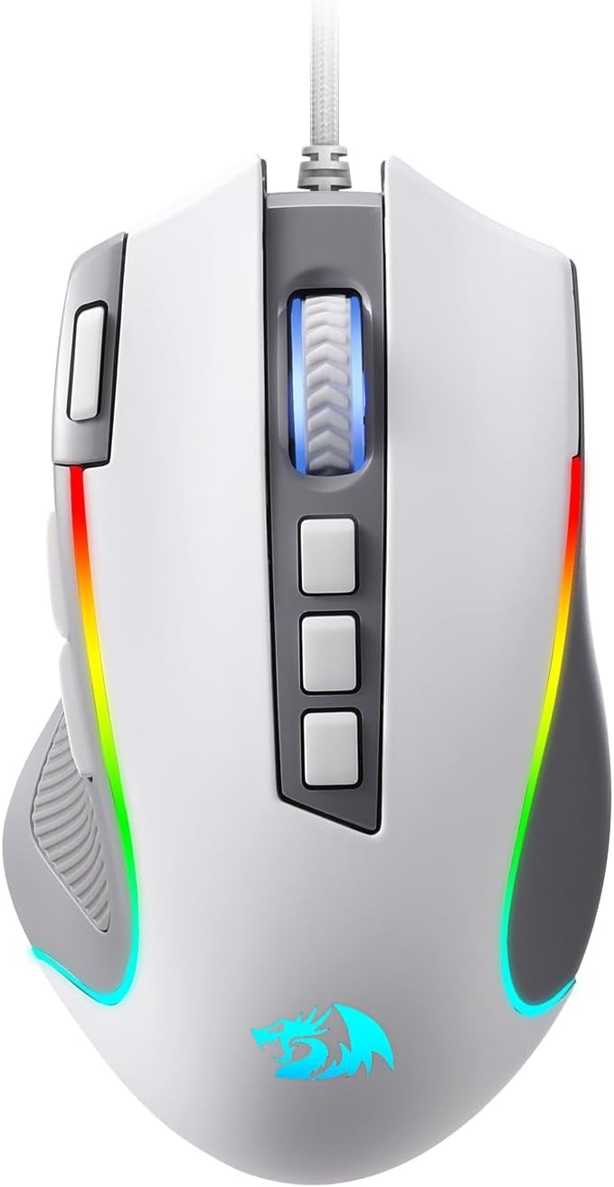 Redragon M612 RGB Gaming Mouse, 8000 DPI Wired Optical Mouse