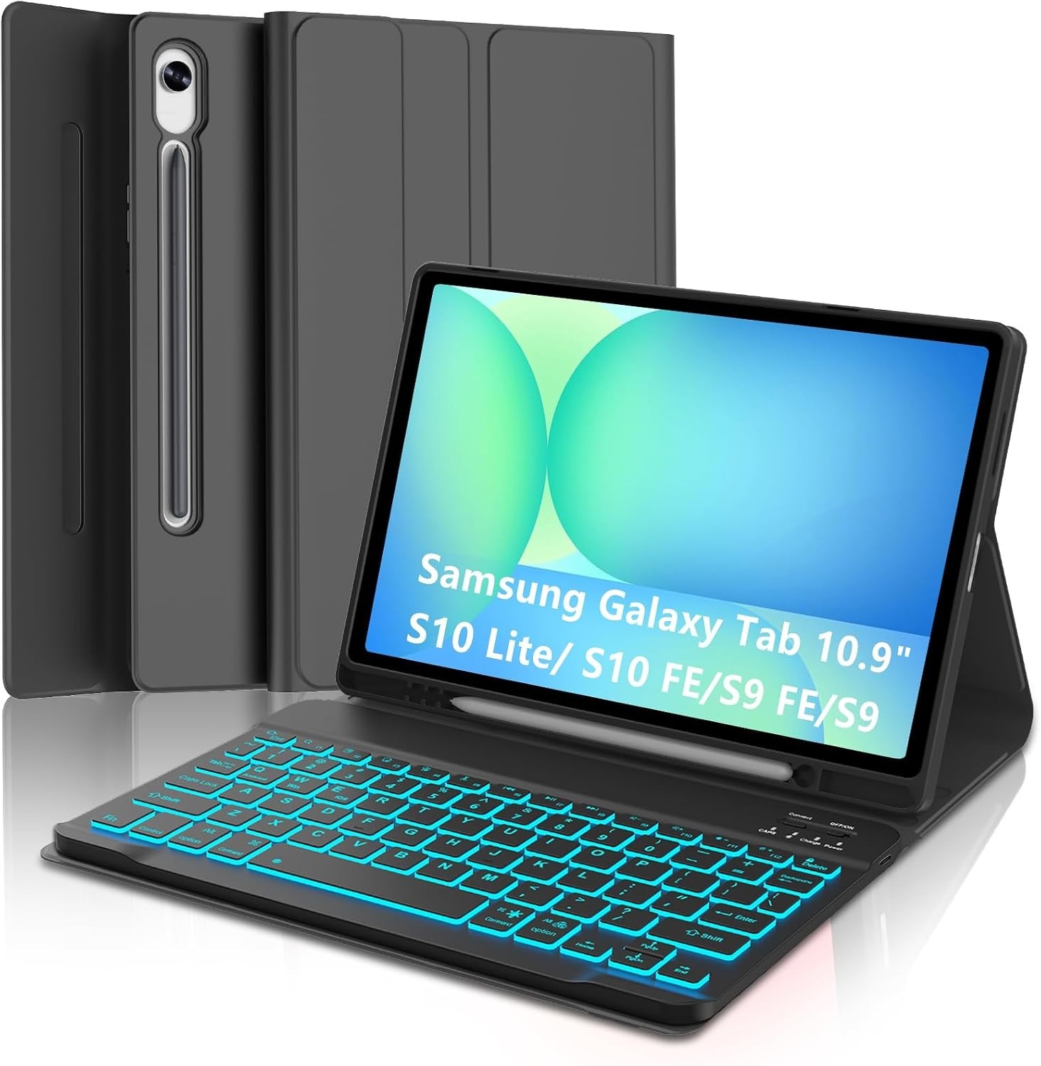 Samsung Galaxy Tab S10 Lite 10.9" Case with Magnetic Detachable Keyboard, S Pen