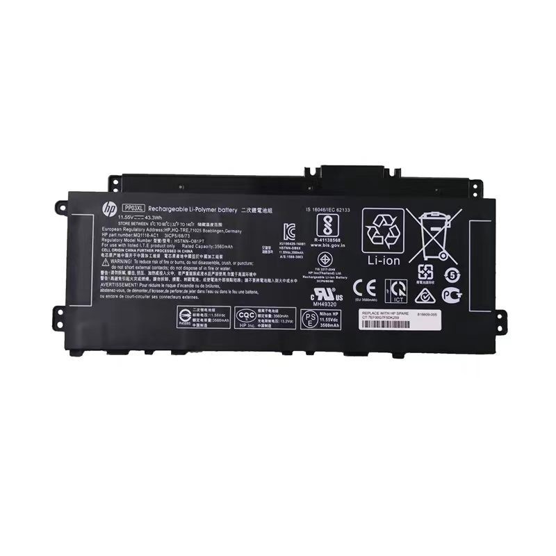 Genuine PP03XL Battery For Pavilion x360 13-BB 14-DV 14M-DW 14-DK M01118-421/OEM