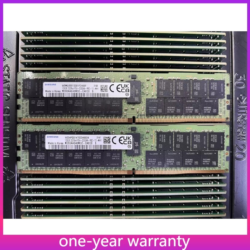 2S2RX4 M393AAG40M32-CAE Samsung 128GB DDR4 PC4-3200AA RDIMM Server RAM Memory