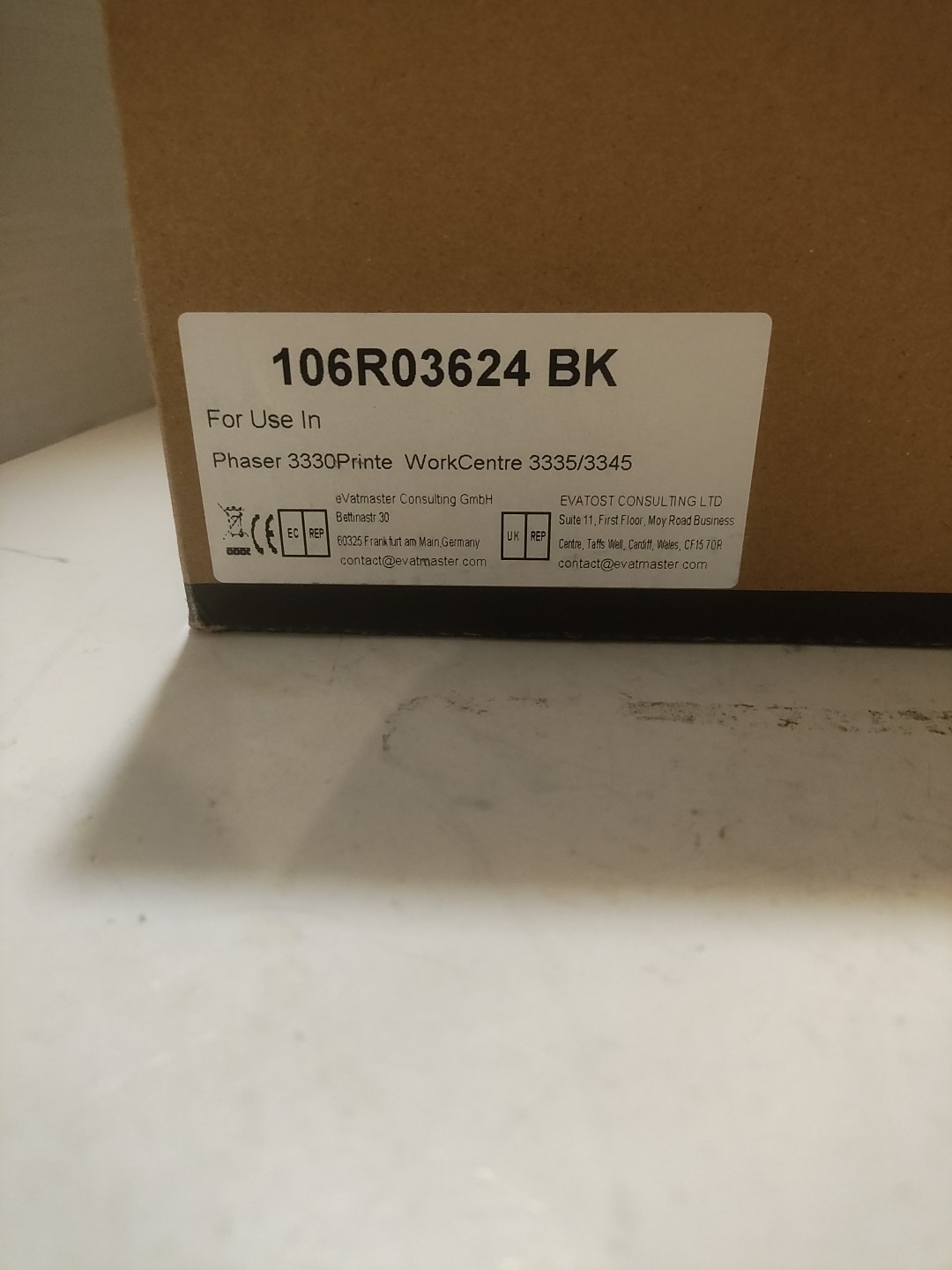  106R03624 Black Capacity Toner for Xerox Phaser 3330 3335 3345 (1 PK)