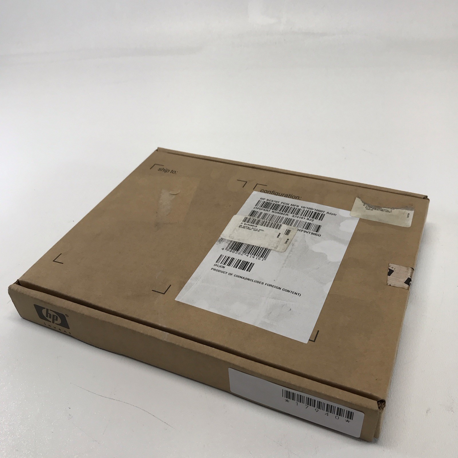 HP NC370T PCI-X Gigabit Server Ethernet Adapter 374191-B22 *New*