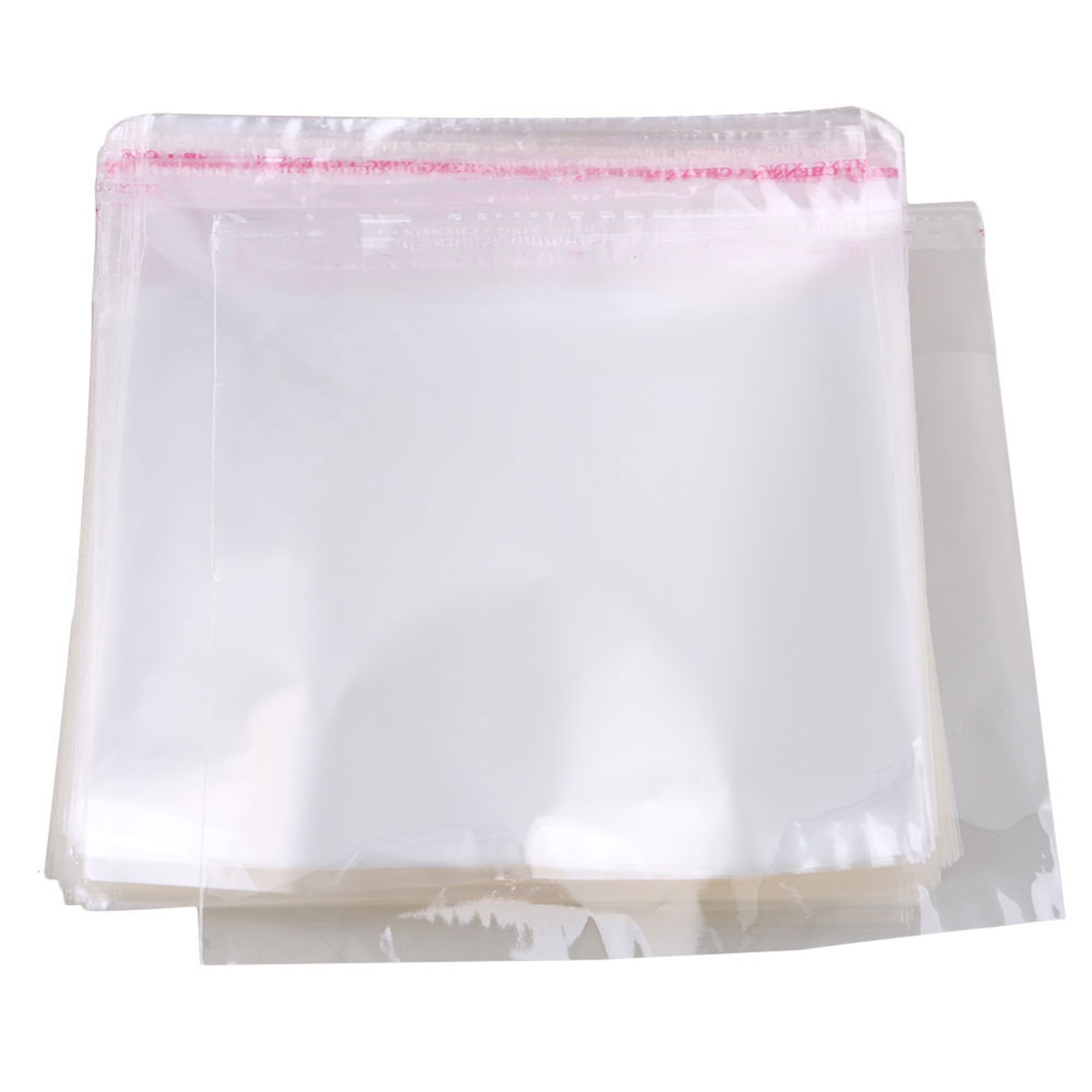 500pcs Resealable OPP Plastic Sleeves 6.3x6.1 In CD Thin Warp Bag