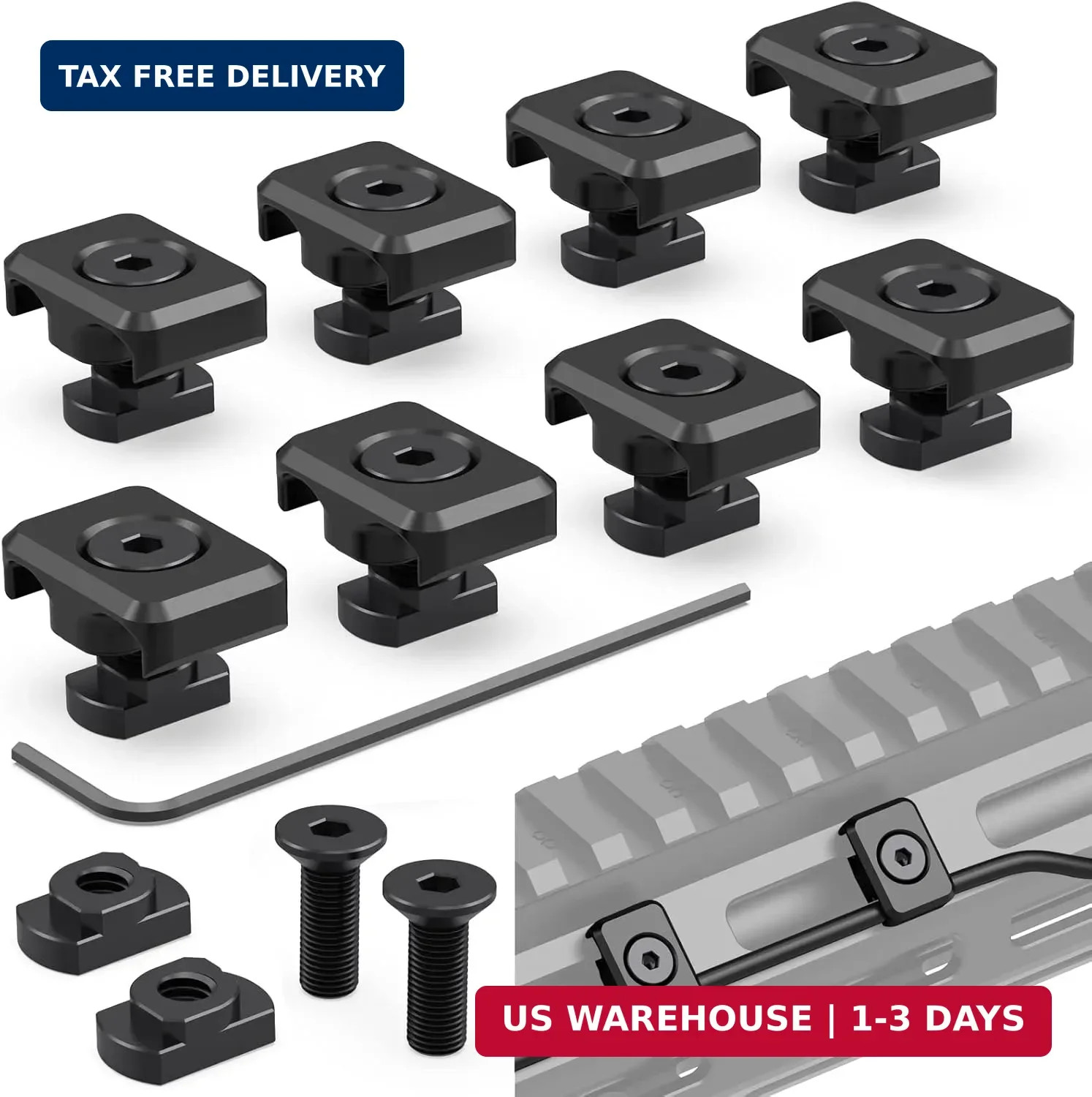 CGM909 Pressure Switch Cable Guides Compatible with M-LOK System, Flashlight Las