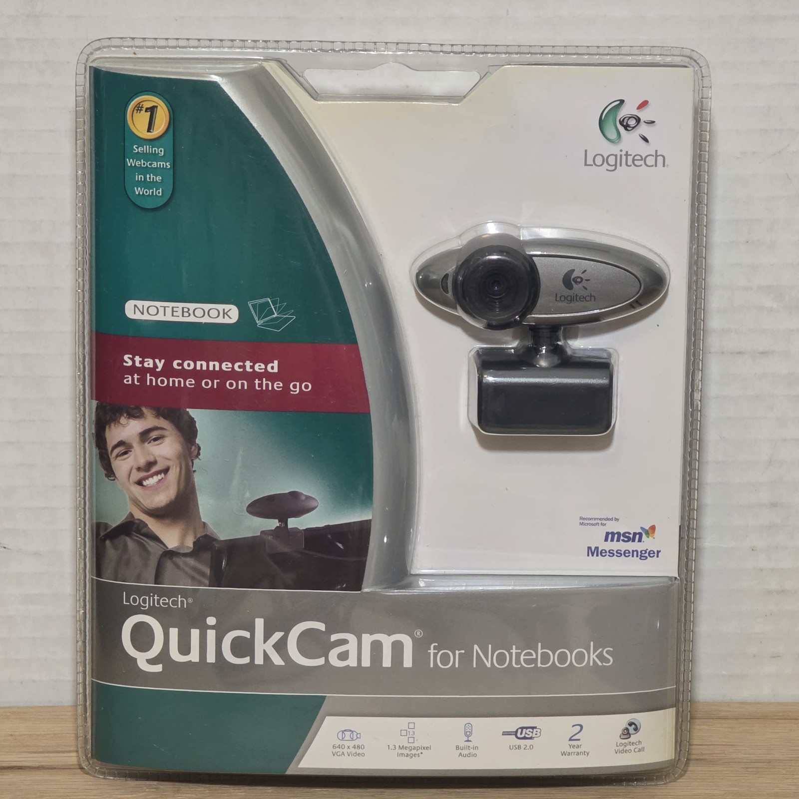 Logitech QuickCam Webcam for Notebooks NOS Brand New Sealed 