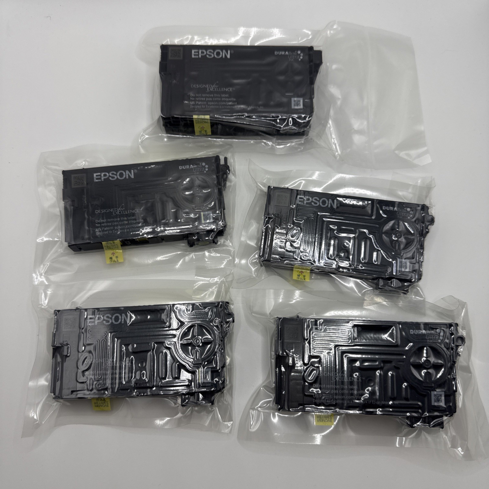 5pk New Genuine Epson T802XL/T802 Black High Yield and 2 Cyan 2 Yellow