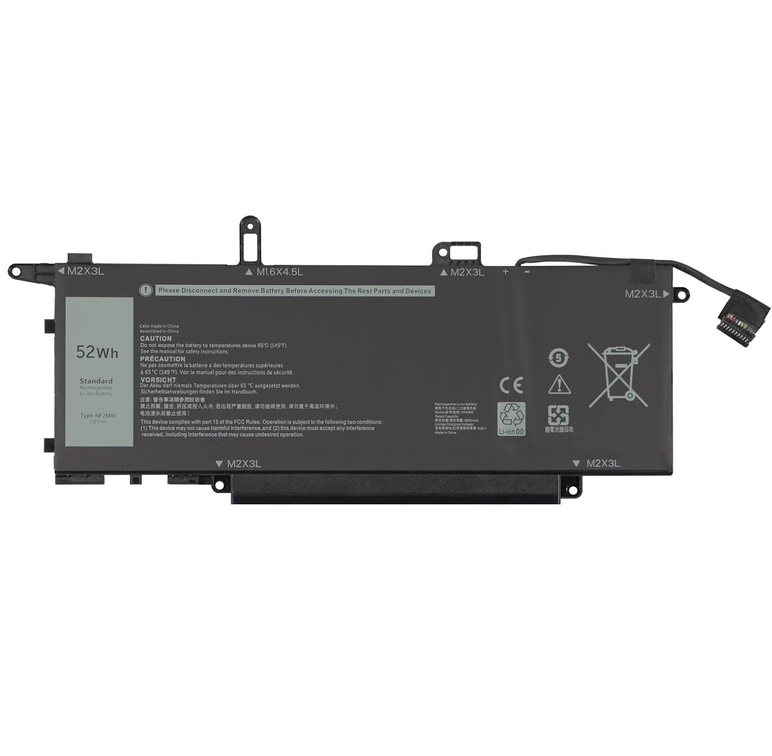 New replacement battery NF2MW for Latitude 7400 2-in-1
