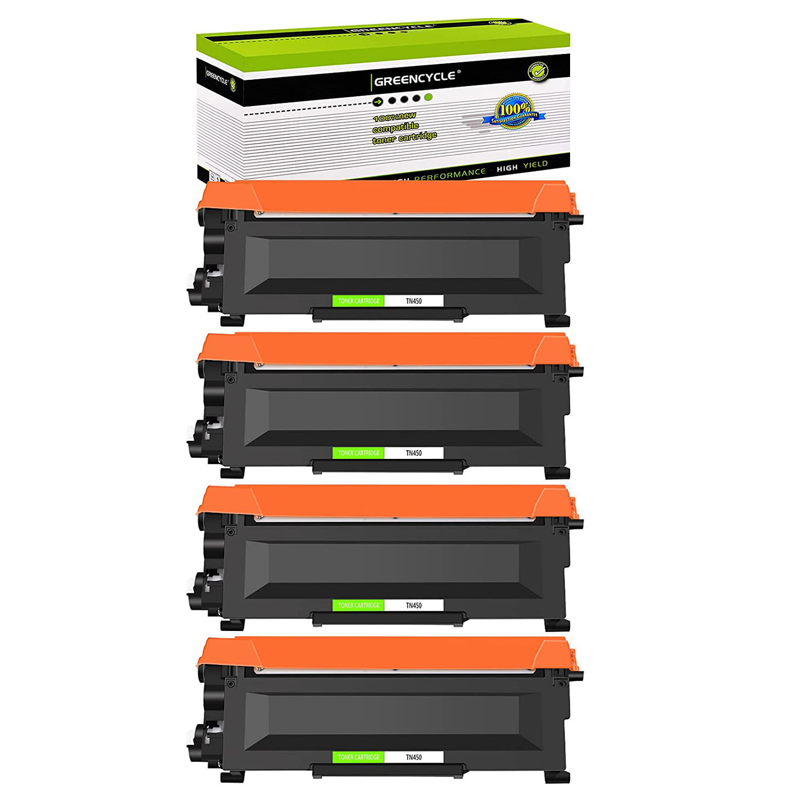 4PK TN450 TN420 Toner Cartridge for Brother DCP-7060D HL-2220 IntelliFax-2840
