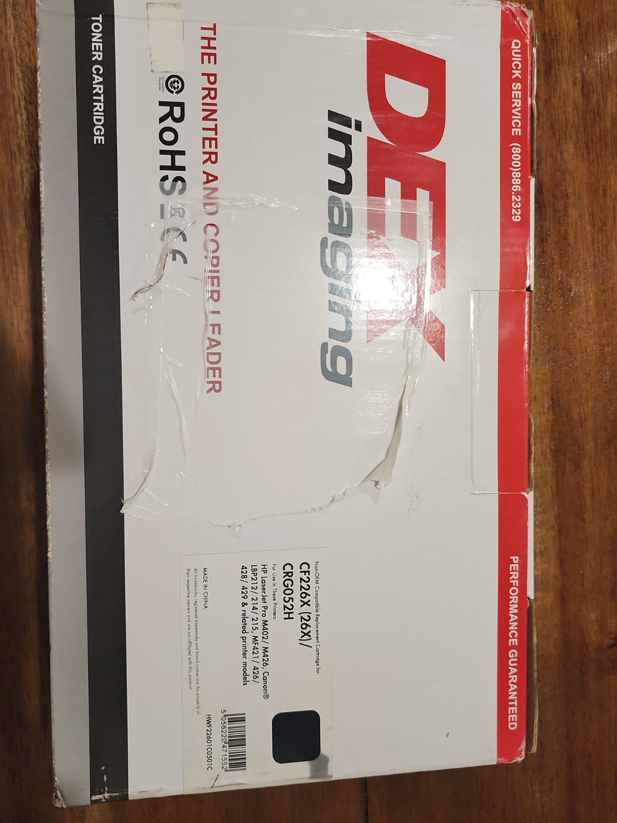 DEX Imaging CF226X HP 26X Black Toner for HP/Canon High Yield New Sealed