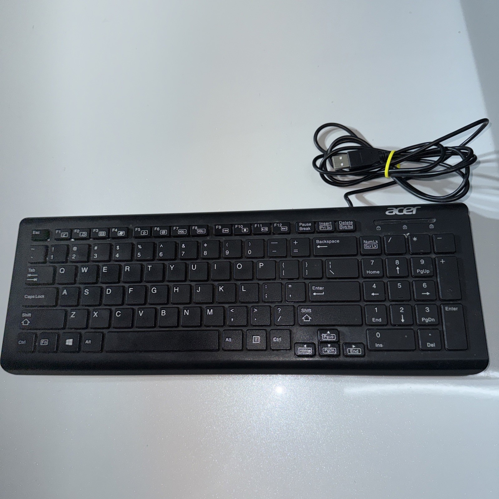 ACER SK-9626 USB Wired Keyboard With Acer Mouse Tested & Working