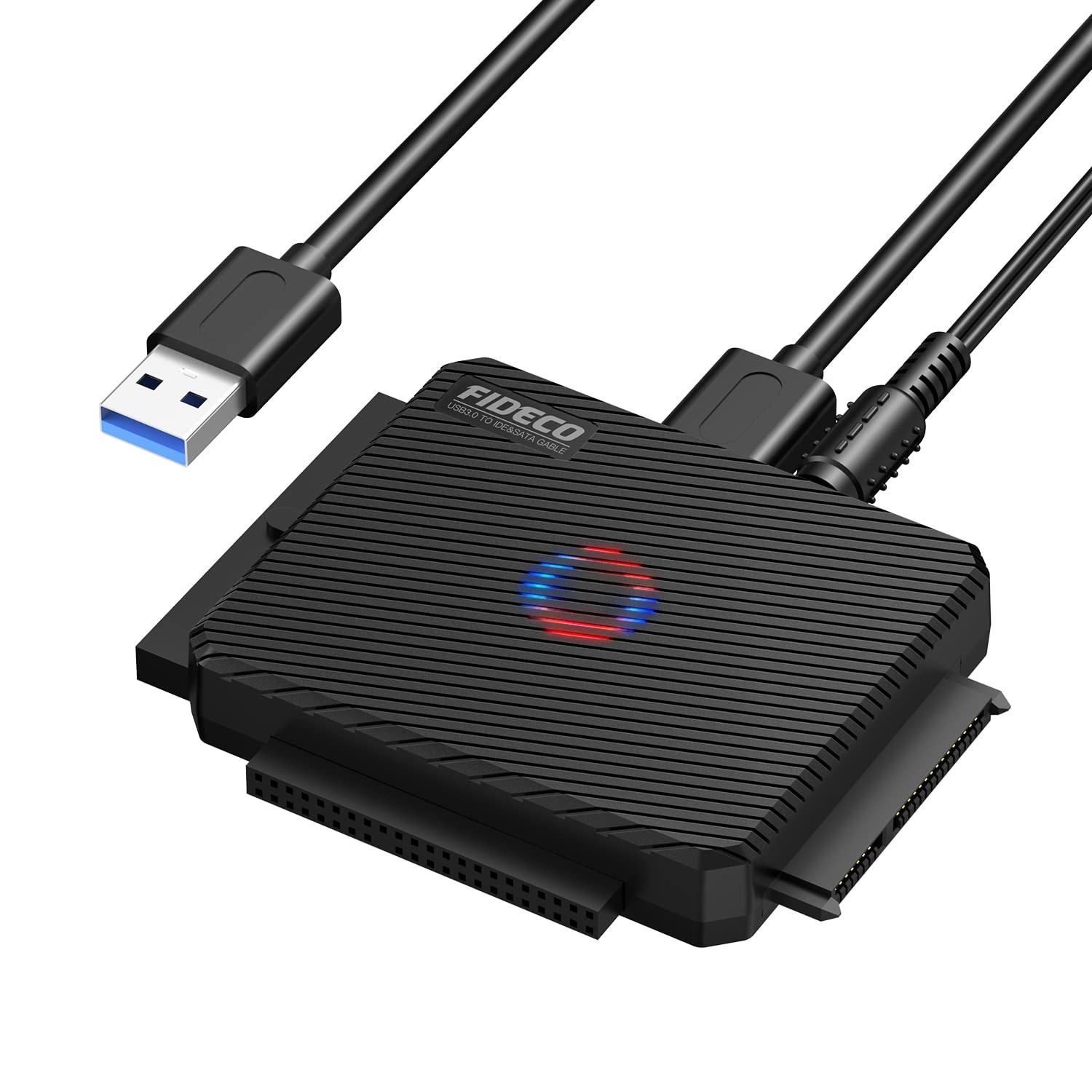 FIDECO SATA/IDE to USB 3.0 Adapter, Hard Drive Adapter Cable Converter for Un...