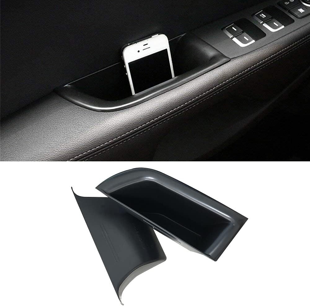 Front Door Storage Organizer Tray for Kia Sorento 2016-2020 Grab Handle Black