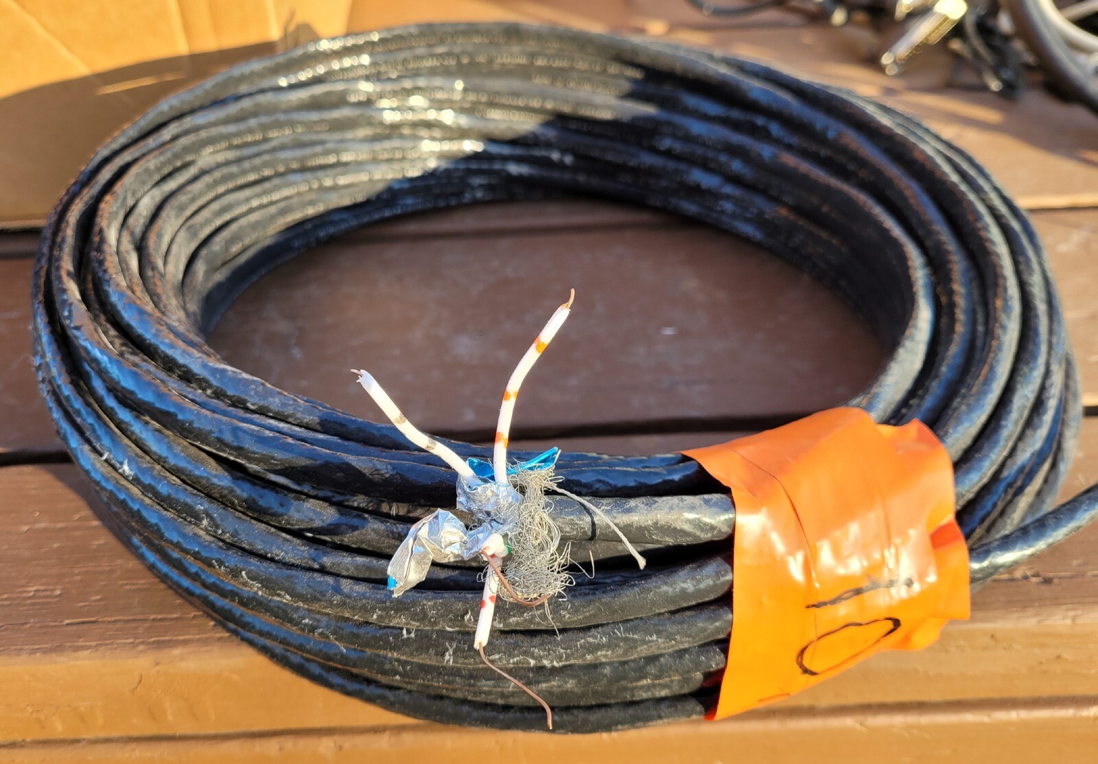 100' ft + Berk-Tek CMP Double Twinax ? 4716749 IBM Shielded Network Coax Cable
