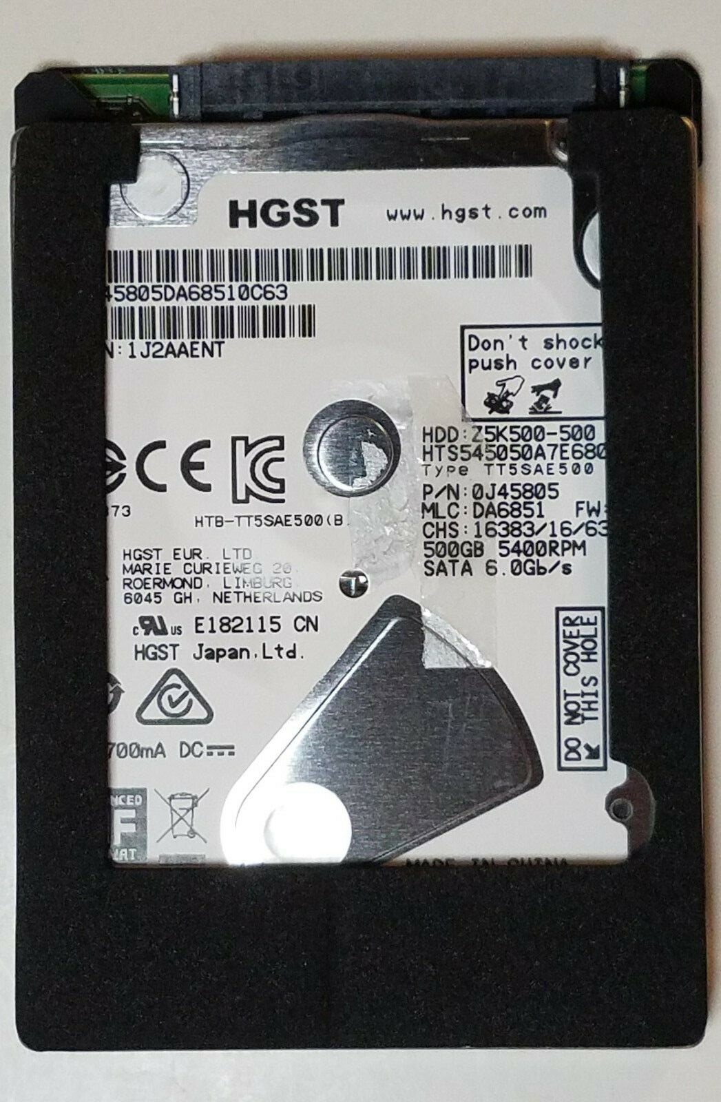 NEW - OEM Original Asus X555D 500GB Hard Disk Drive HGST Z5K500-500 AMD Models