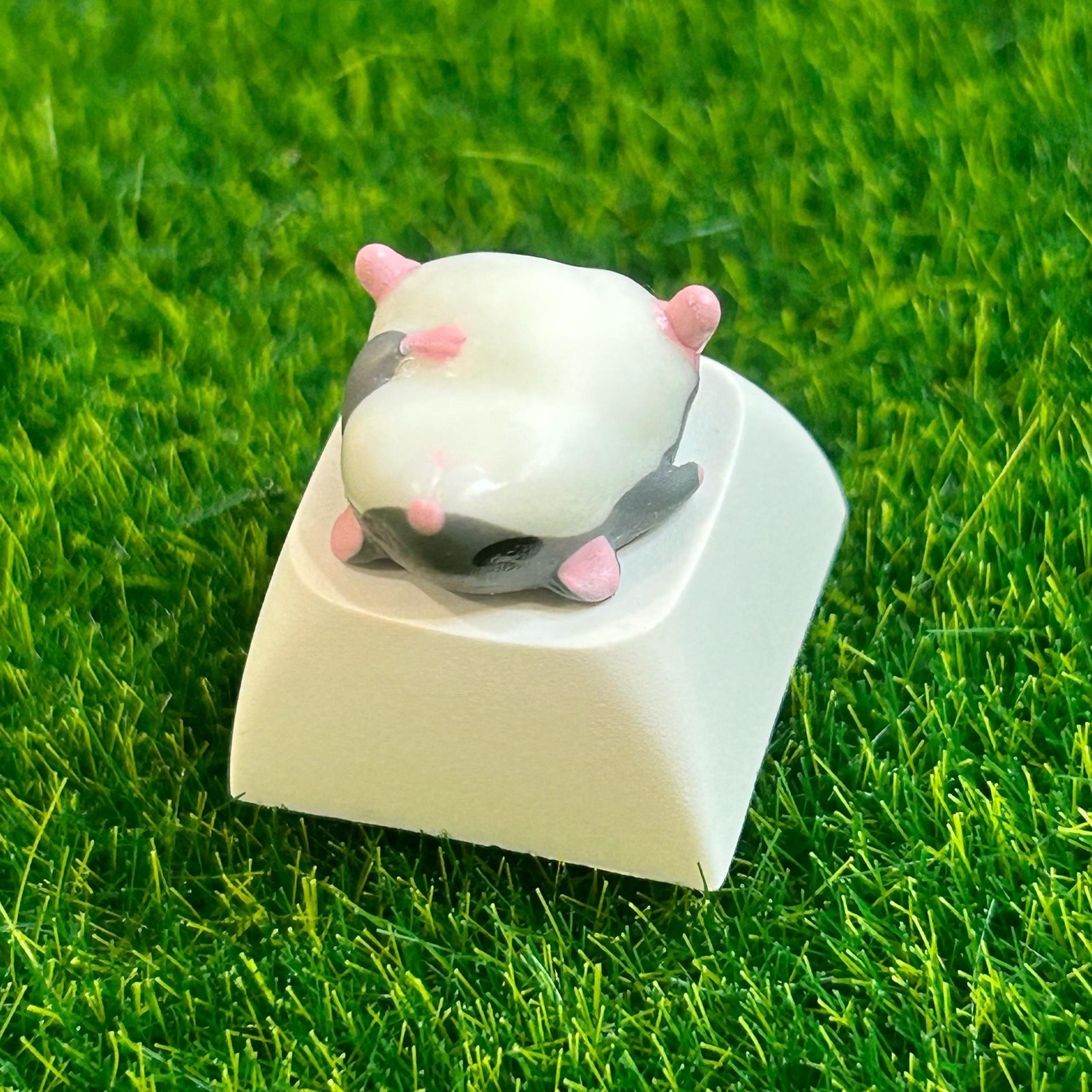 Handmade Hamster Keycap, Cute Resin Artisan Keyboard Keycap