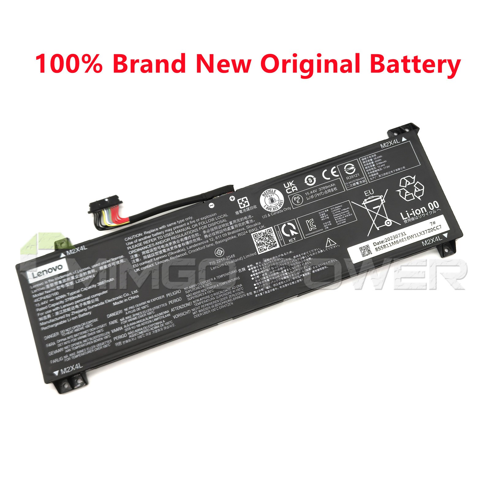 New Genuine L23M4PK4 L23D4PK4 Laptop Battery for Lenovo LOQ 15IRX9 15ARP9 15IAX9