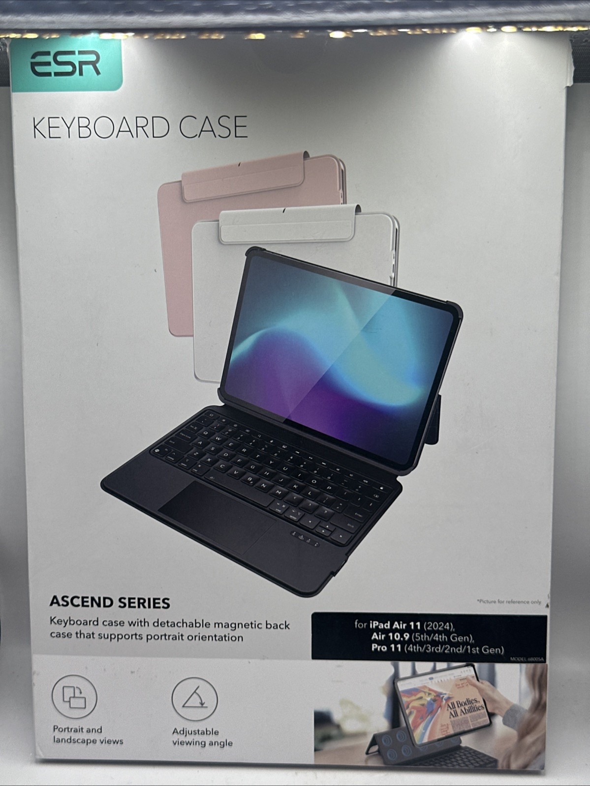 ESR Ascend Keyboard Magnetic Detachable Case for iPad Air 5/4 iPad Pro 11 Black
