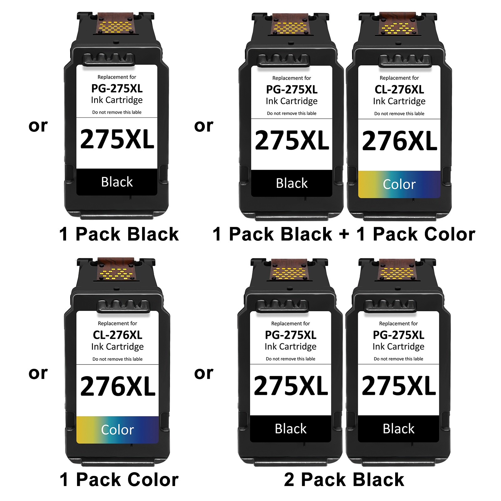 Ink Cartridges for Canon PG-210XL 240XL 245XL 275XL CL-241XL 246XL 276XL Printer