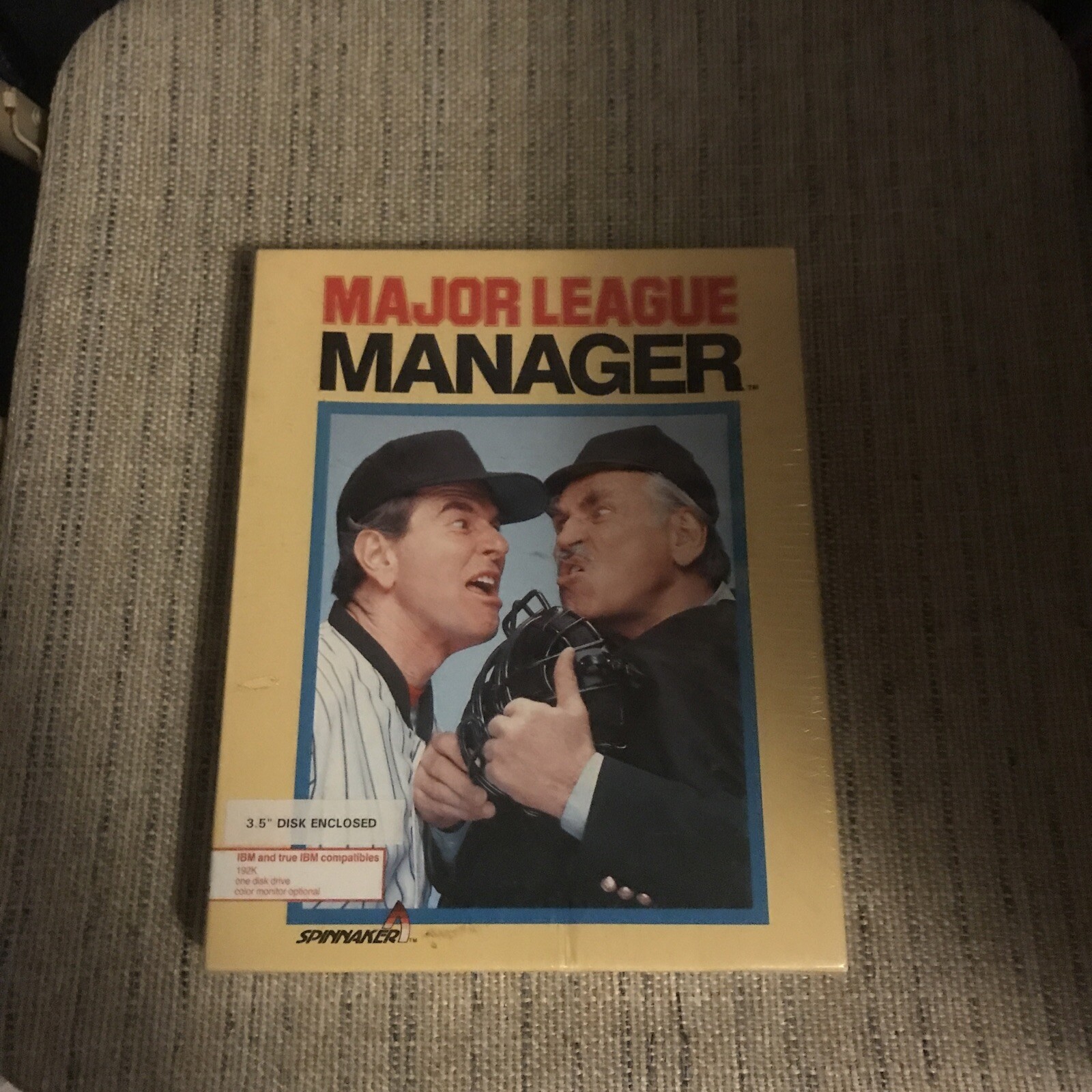 SEALED-Big Box PC Video Game "Major League Manager"-IBM Computer/1986-NEW
