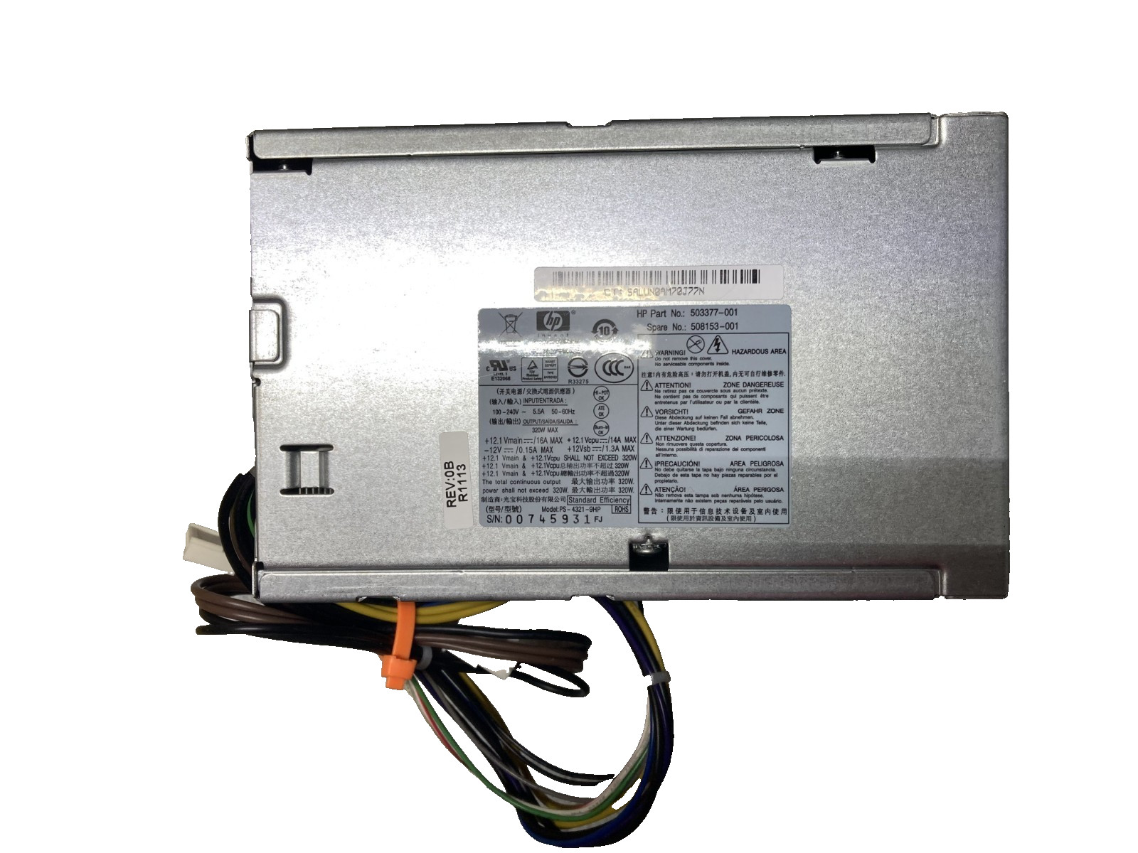 Power Supply - HP 503377-001 508153-001 PS-4321-9HP