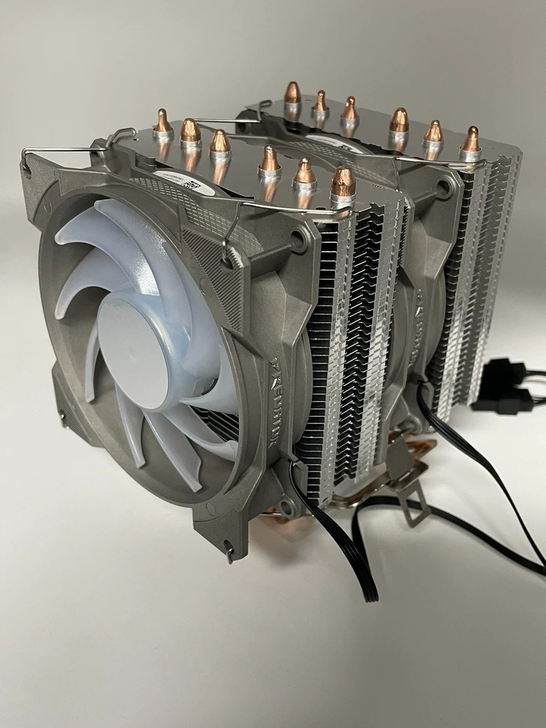 Acer Predator Dual Tower 6 Heatpipe CPU Cooler 133mm 2x9cm PWM Fan Intel AMD