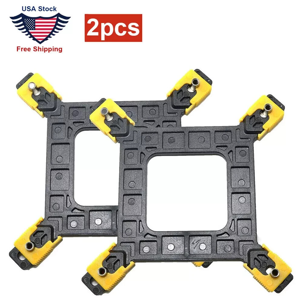 2pcs Backplate Bracket Holder for Intel Socket LGA 775 1366 1155 CPU Cooling Fan