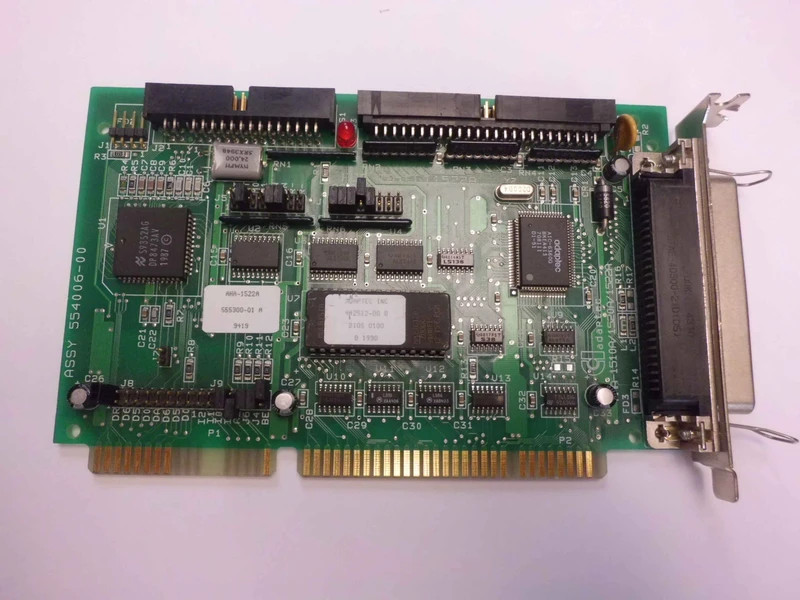 AHA-1522A adaptec 16 bit isa scsi adapter hard/floppy 554006-00 AHA-1510/20/22A