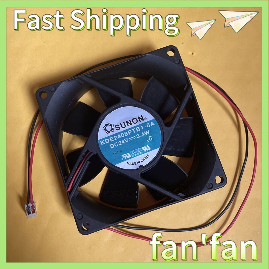 1PCS Sunon KDE2408PTB1-6A DC24V 3.4W 8025 8CM Inverter Cooling Fan 2PIN#