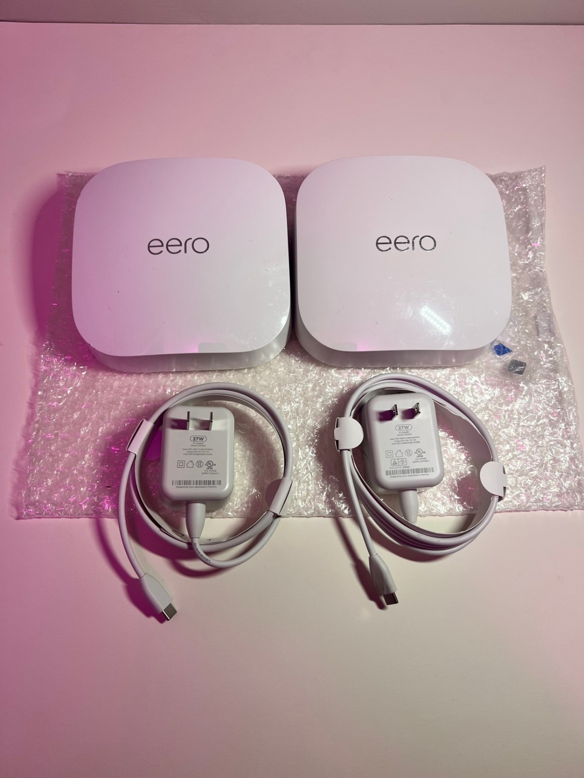 eero Pro 6E 2-Pack Tri-Band Mesh WiFi 6E Router Open Box