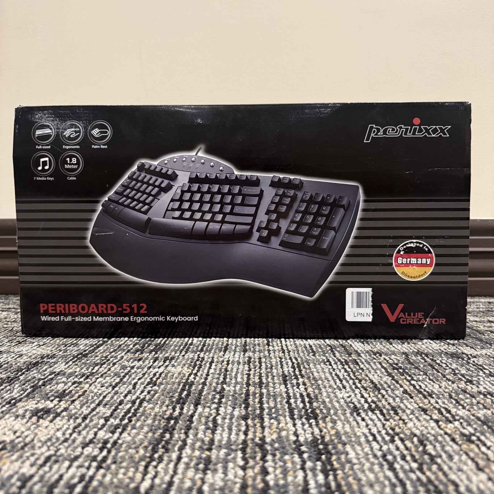 Periboard-512 Ergonomic Keyboard Perixx Wired