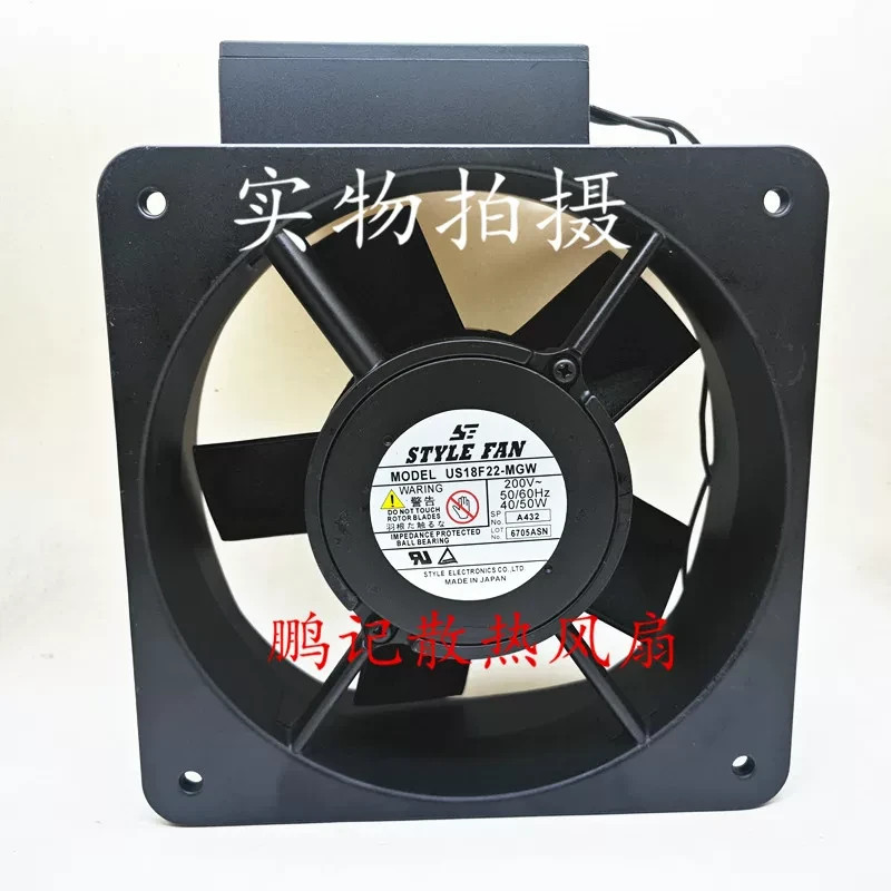 1PCS  STYLE FAN US18F22-MGW 18065 AC200V 40/50W High-Temperature Fan