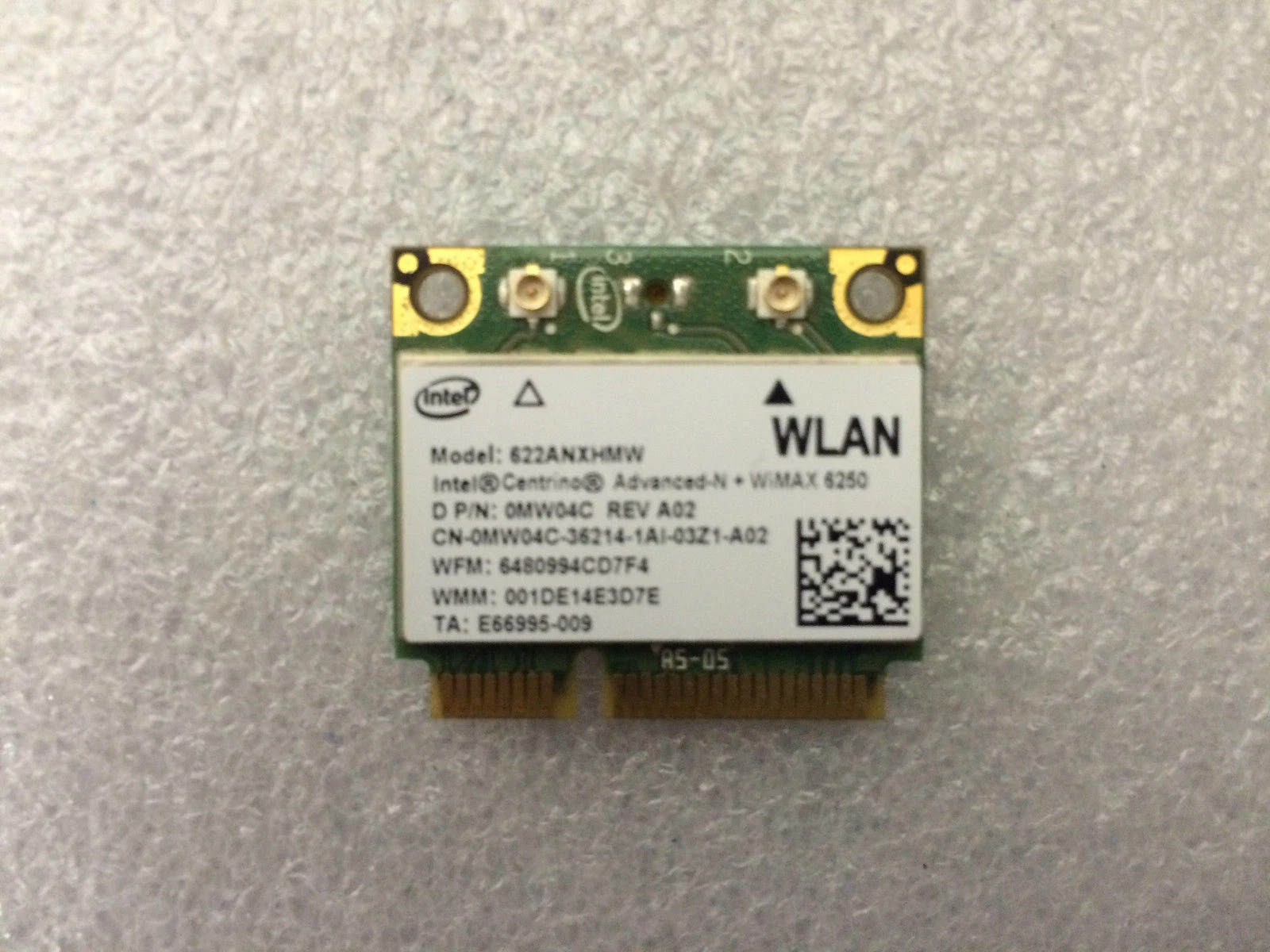 GENUINE OEM Dell Precision M6600 P10E WLAN Wi-Fi Wireless Card MW04C 0MW04C