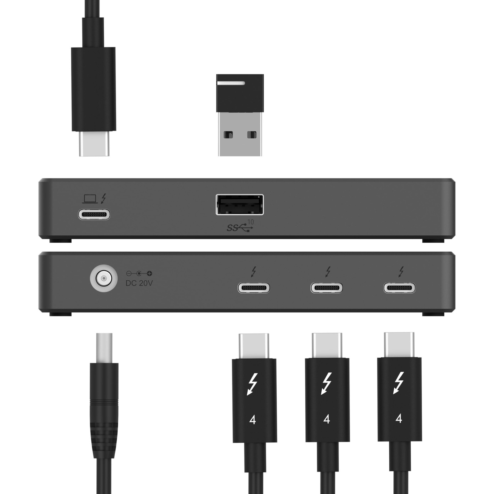 SABRENT Thunderbolt 4 Hub 60W Charging USB C Dock