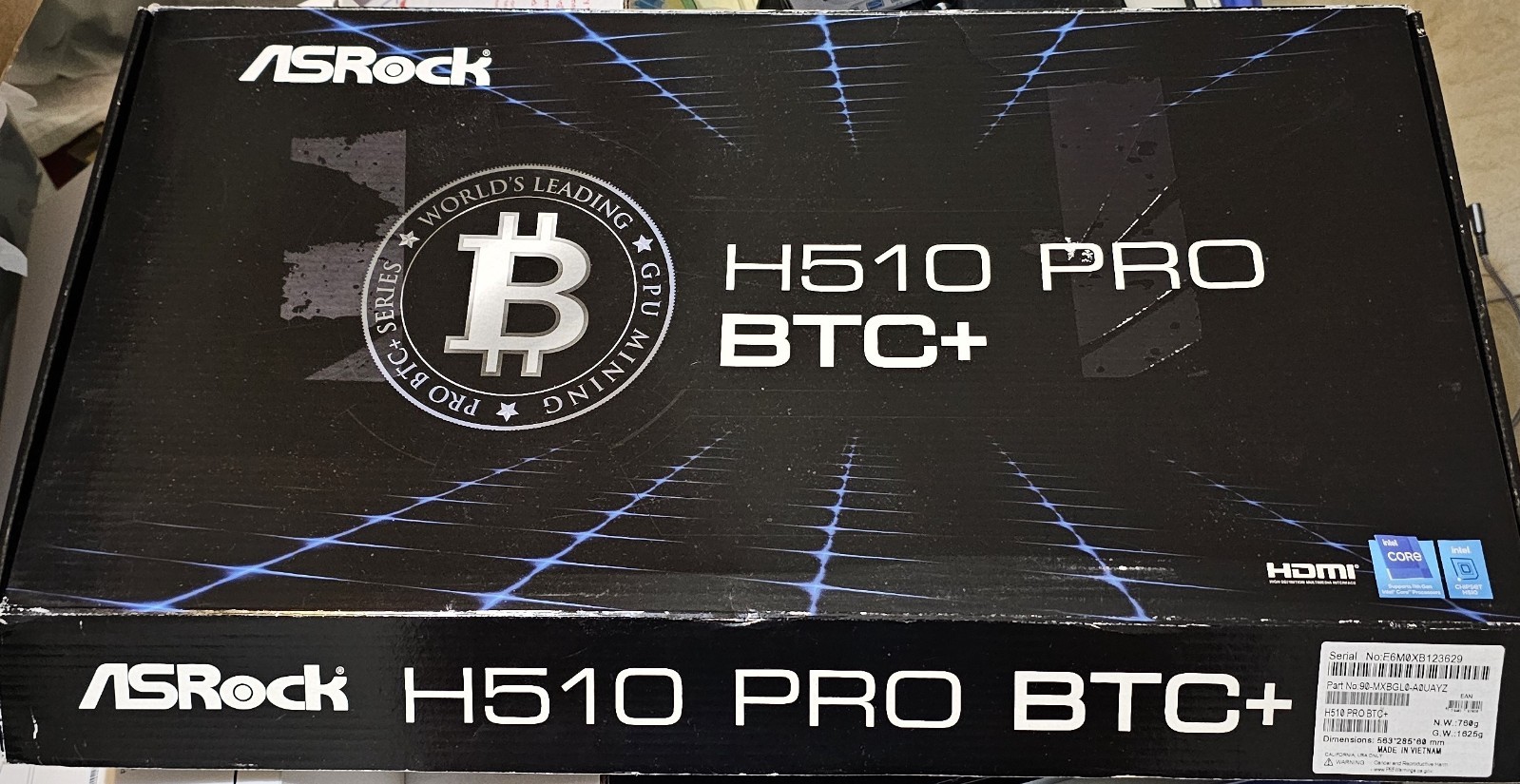 ASRock H510 PRO BTC+ Motherboard Intel Socket 1200 6x PCIE DDR4  see description