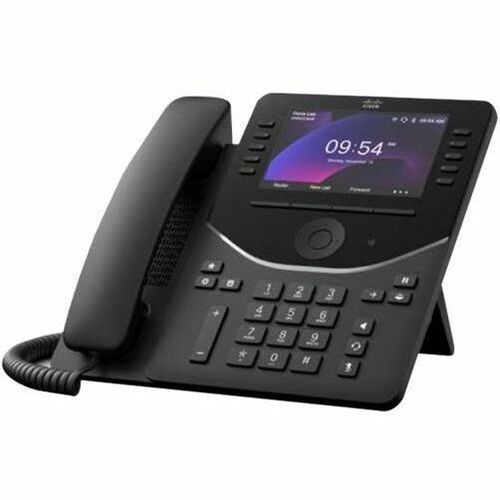 Cisco 9861 IP Phone - Corded - Corded/Cordless - Bluetooth, Wi-Fi - Desktop, Wal