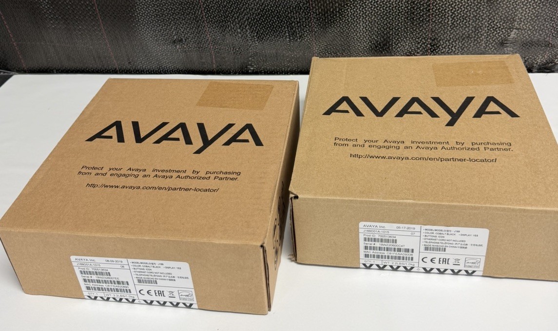 (LOT of 2) *New/Sealed* Avaya J169D01B-1015 IP Phone 700513634 *Ships FAST*