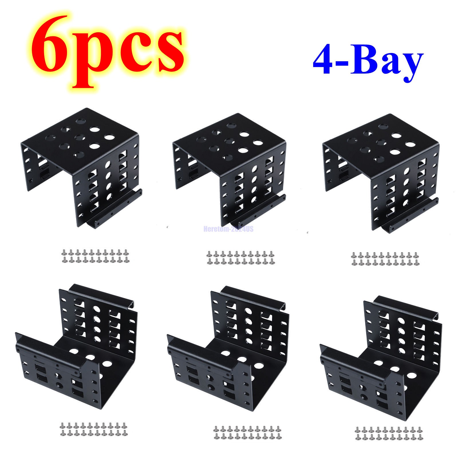 NEW 3.5" to 2.5" HDD Caddy Hard Drive Bracket Hard Disk Box Expansion Rack 4 BAY