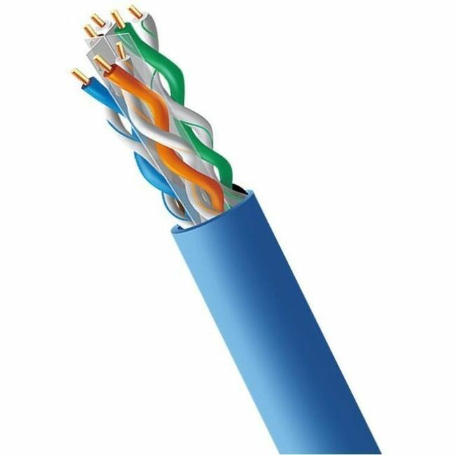 4XEM 4XCAT6A1000RBL Cat6A CMR Riser Bulk Cable 1000' - Blue