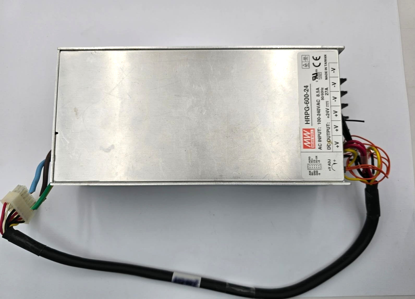 MW HRPG-600 Series 648 W 24 V Single Output PFC Function Enclosed Power Supply