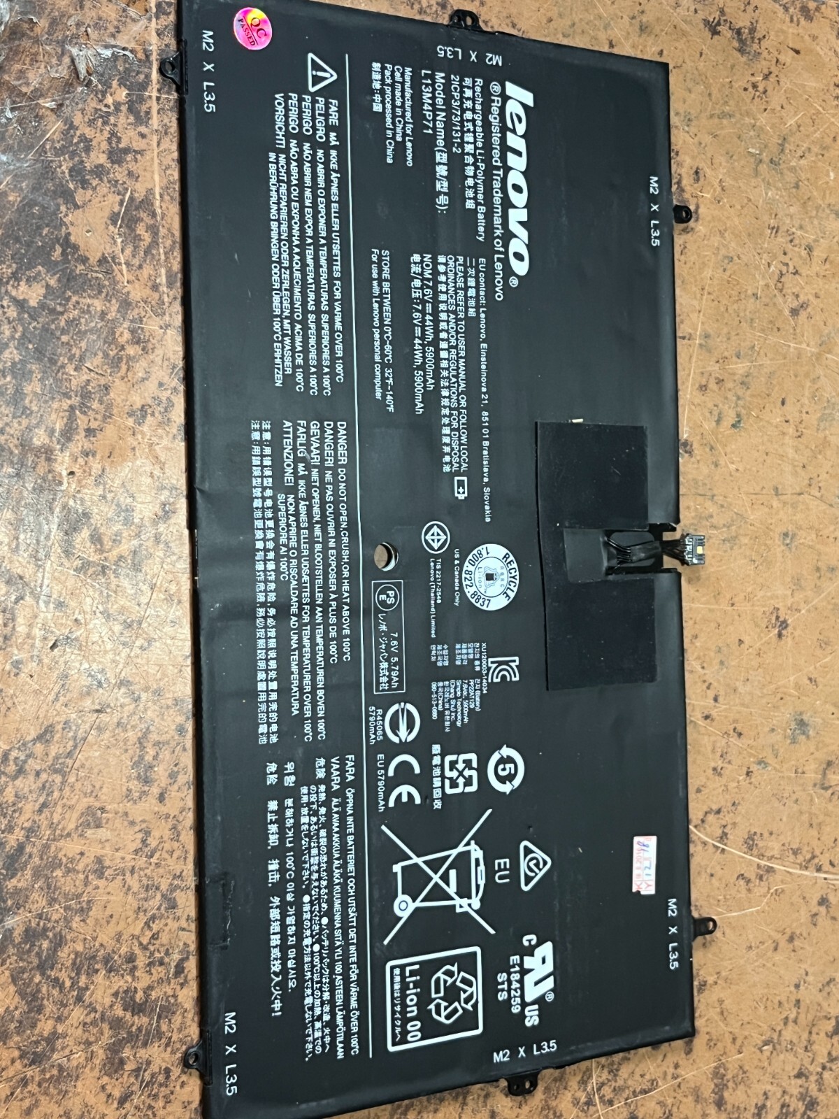 Lenovo Yoga 3 Pro-1370 Li-Polymer Battery L13M4P71