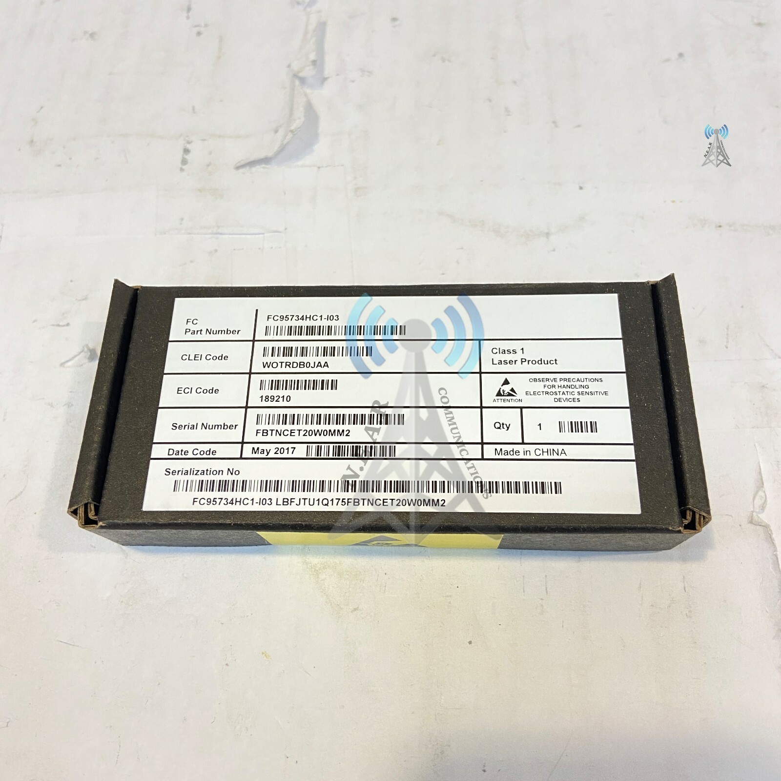 FUJITSU, FC95734HC1, I03, WOTRDB0JAA, XFP DWDM 9.95G-11.3G Tunable *RH091520