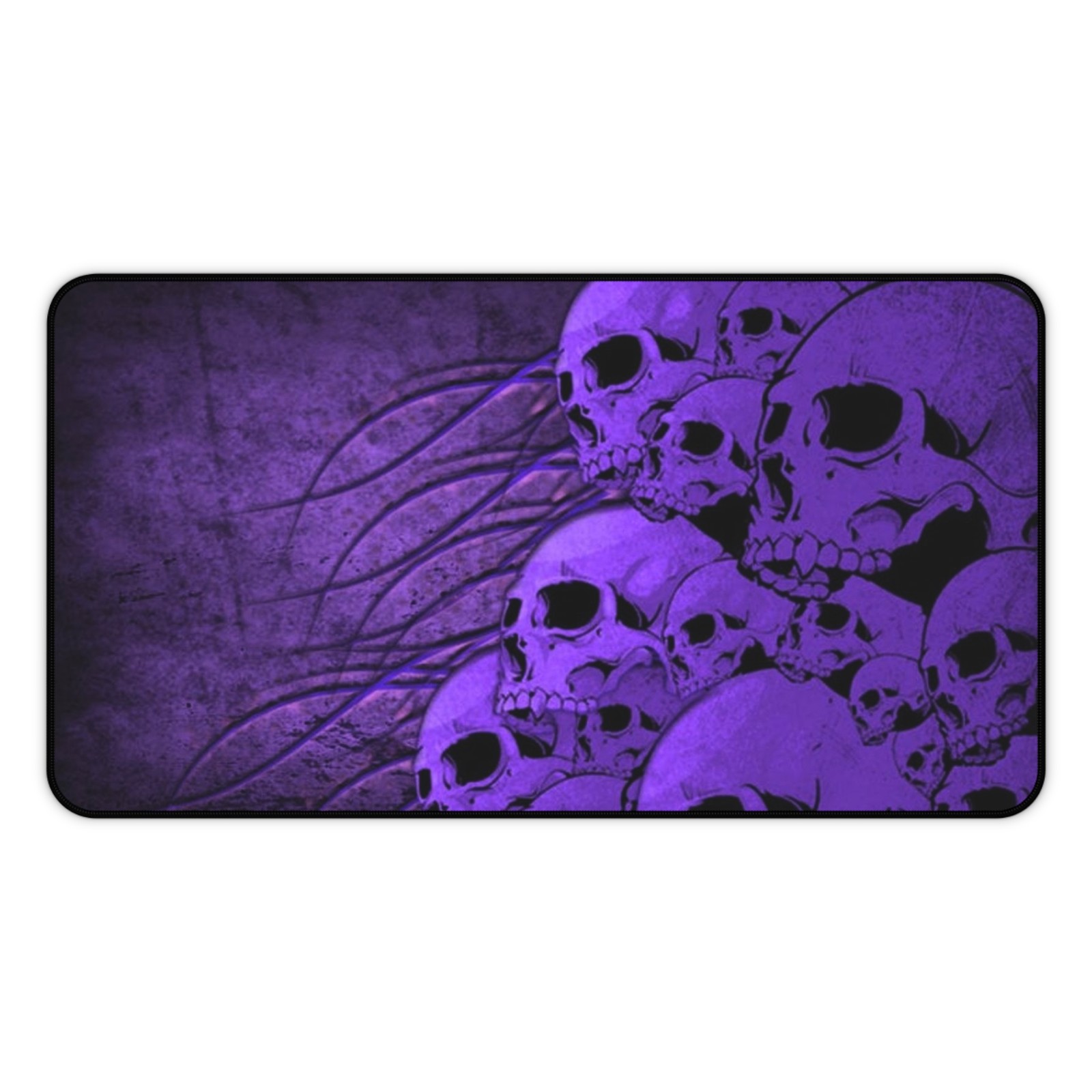 Purple Skull Pile Grave Gaming Desk Mat Mouse Pad Playmat