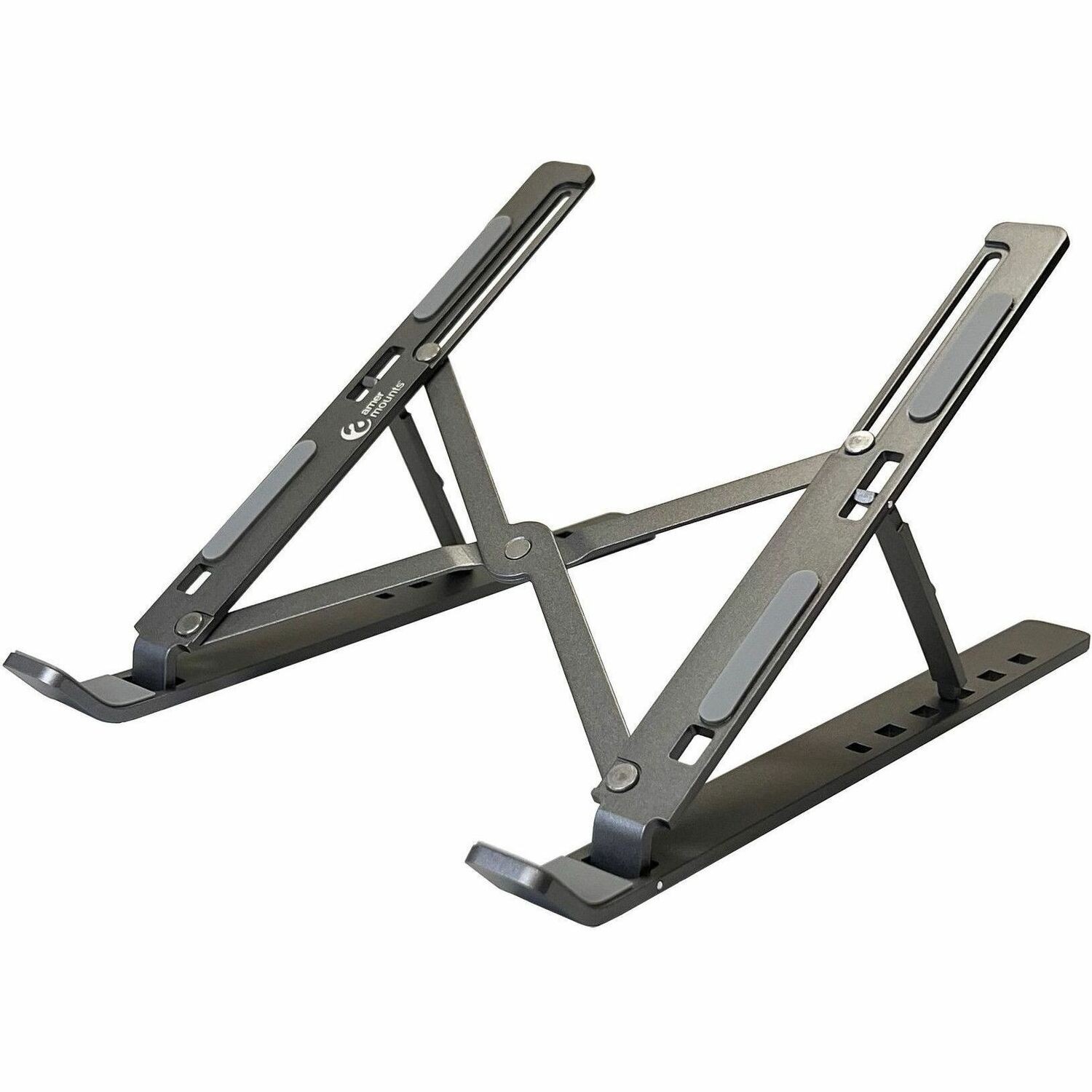 Amer Folding Travel Laptop Tablet Stand (Gray) (amrns02dg)