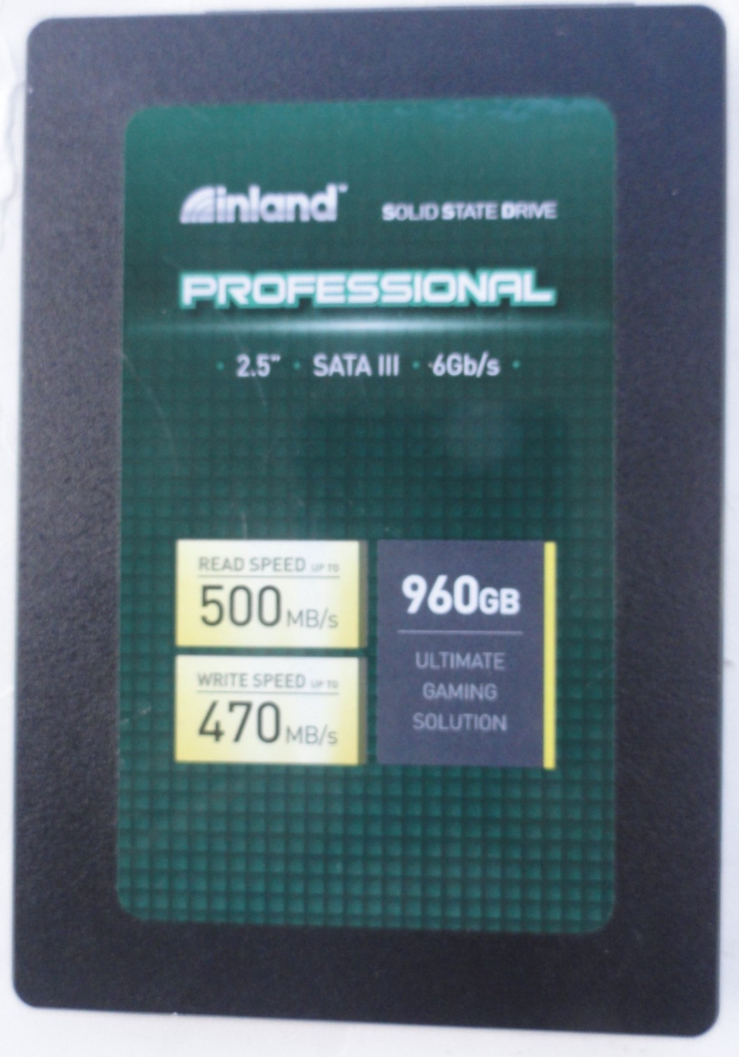 96% HEALTH- Inland Professional Black 960GB SSD 2.5" SATA Solid State Drive