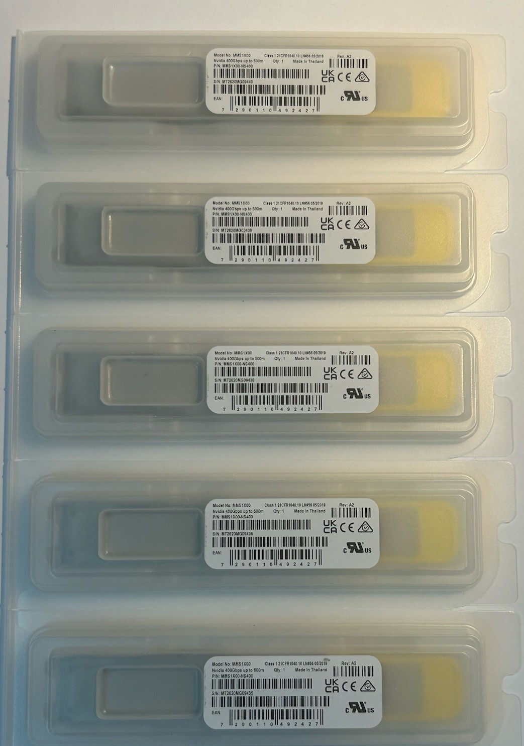 NVIDIA MMS1X00-NS400 400Gb QSFP112 DR4 Transceiver 1310nm MPO-12